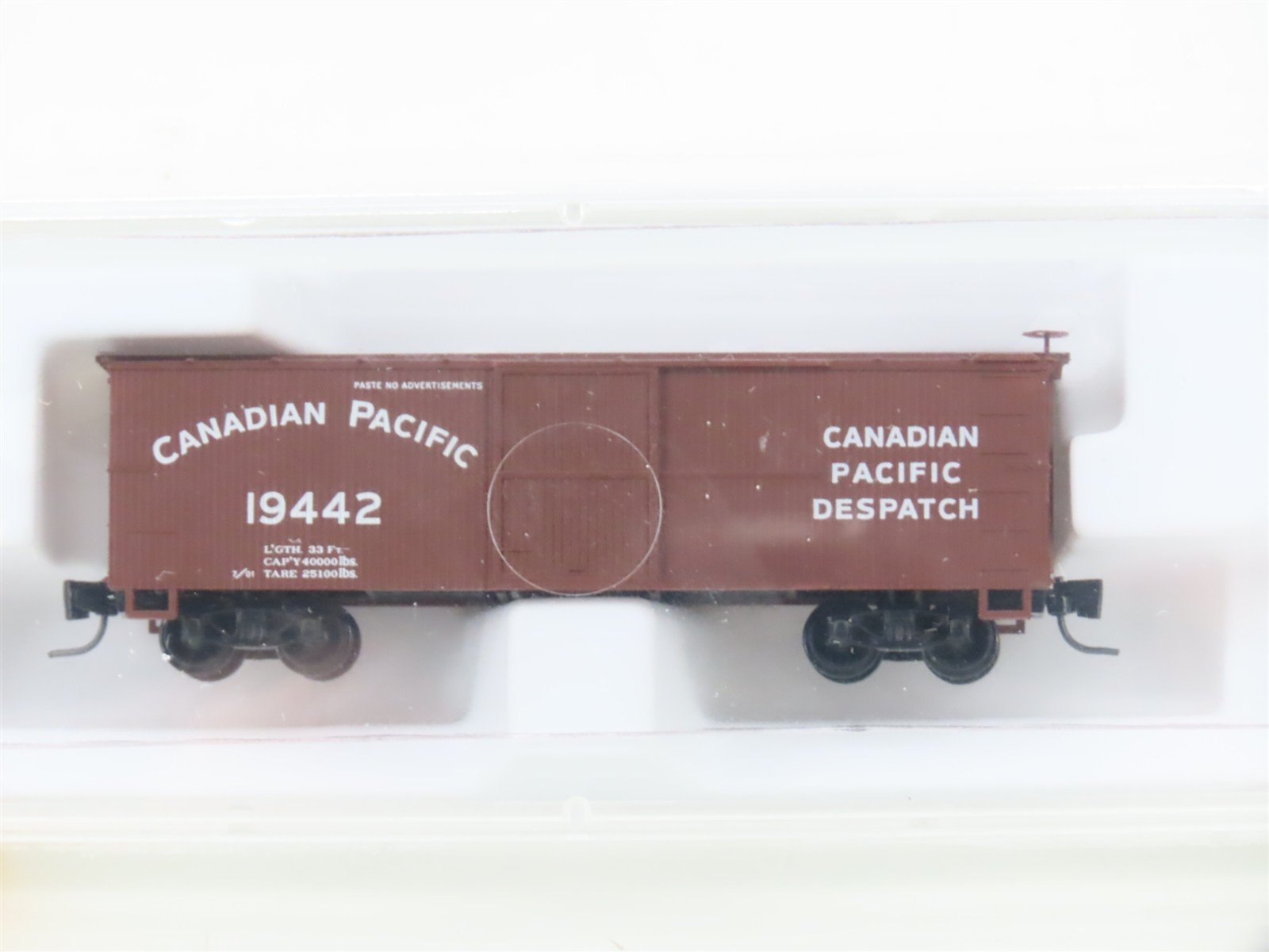 Z Scale Micro-Trains MTL 13910-2 CP Canadian Pacific Despatch 40' Box Car #19442