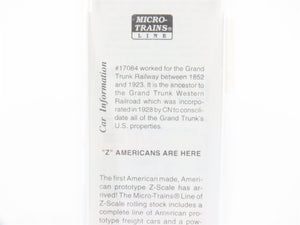Z Scale Micro-Trains MTL 13909-2 Grand Trunk Railway 40' Box Car #17084 - SEALED