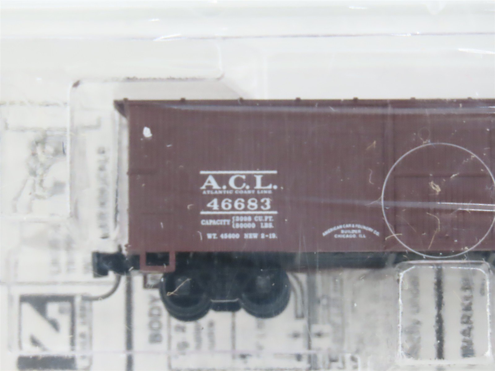 Z Micro-Trains MTL 13912-2 ACL Atlantic Coast Line 40' Box Car #46683 - SEALED