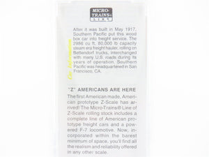 Z Scale Micro-Trains MTL 13911-2 SP Southern Pacific 40' Box Car #33801 - SEALED