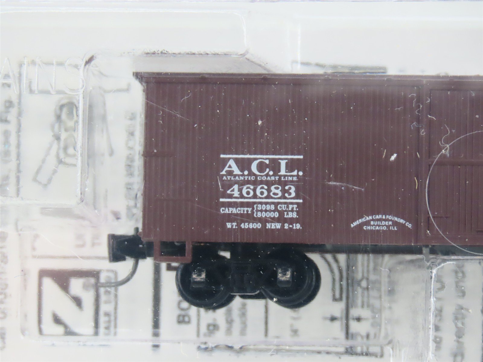 Z Micro-Trains MTL 13912-2 ACL Atlantic Coast Line 40' Box Car #46683 - SEALED