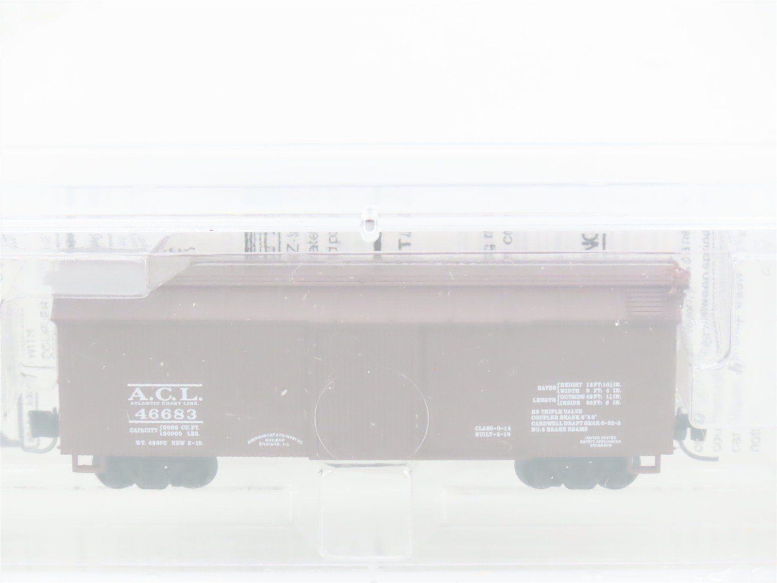 Z Micro-Trains MTL 13912-2 ACL Atlantic Coast Line 40' Box Car #46683 - SEALED