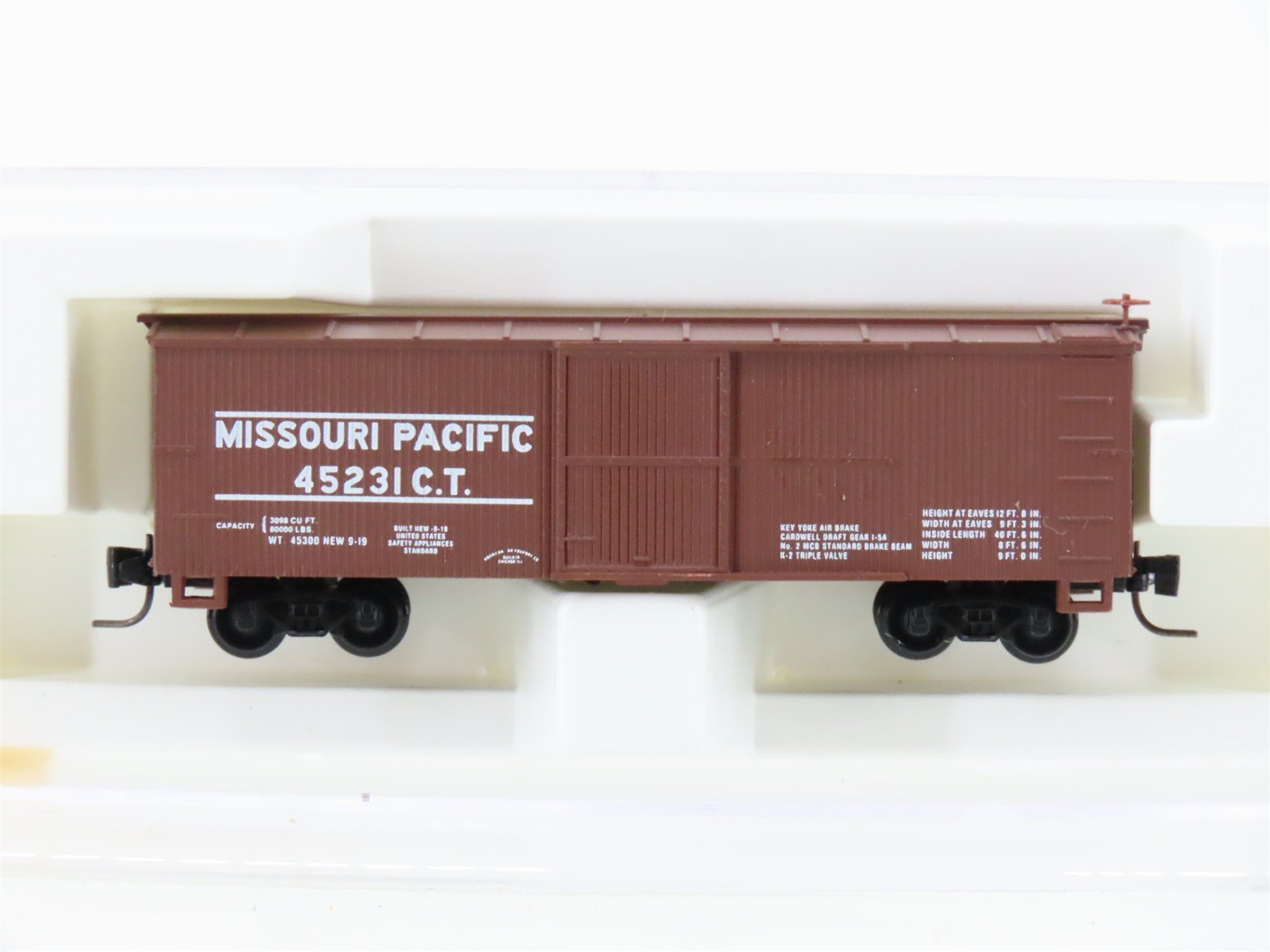 Z Scale Micro-Trains MTL 13907-2 MP Missouri Pacific 40' Box Car #45231 C.T.