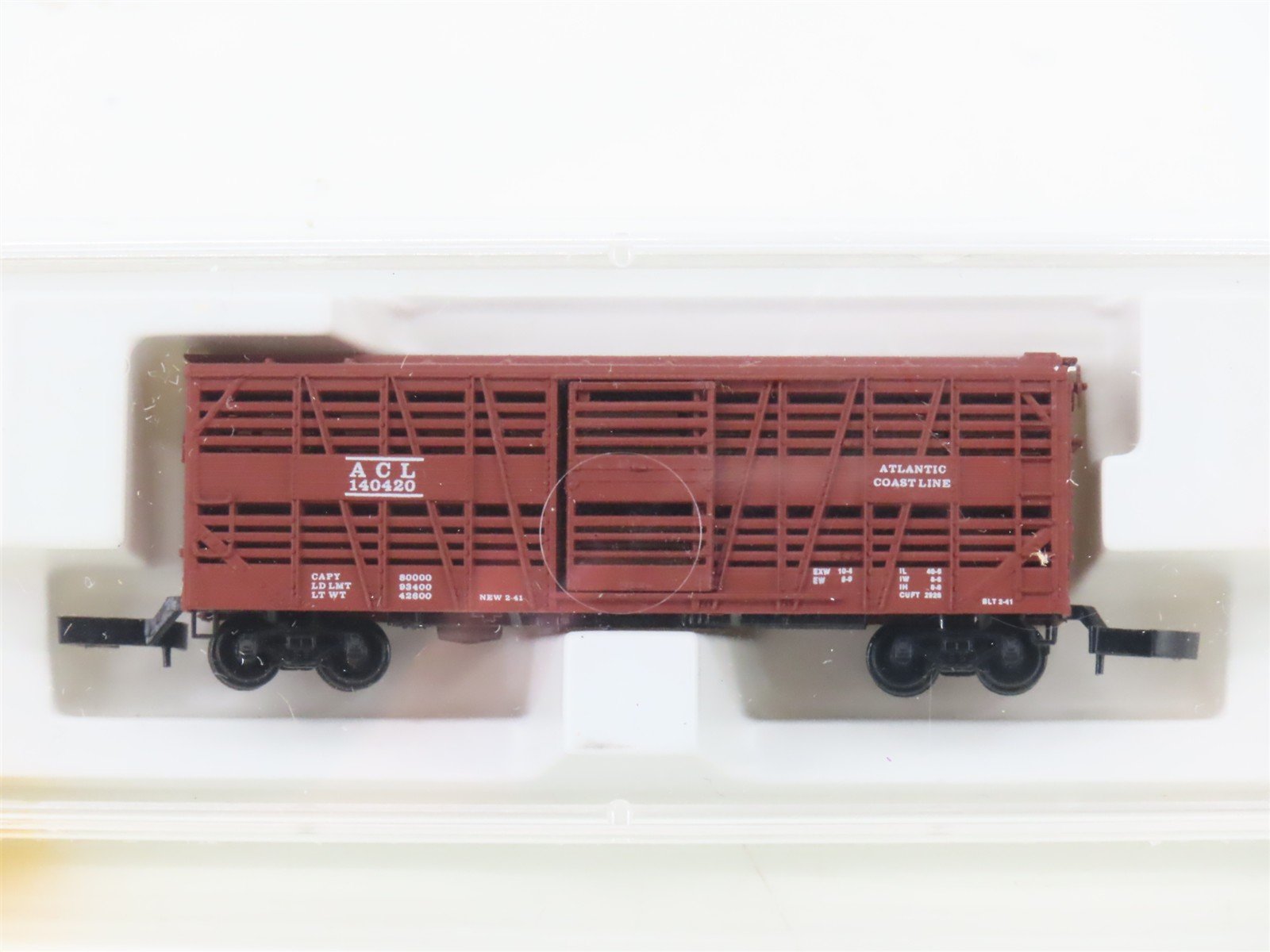 Z Kadee Micro-Trains MTL 13807 ACL Atlantic Coast Line 40' Stock Car #140420
