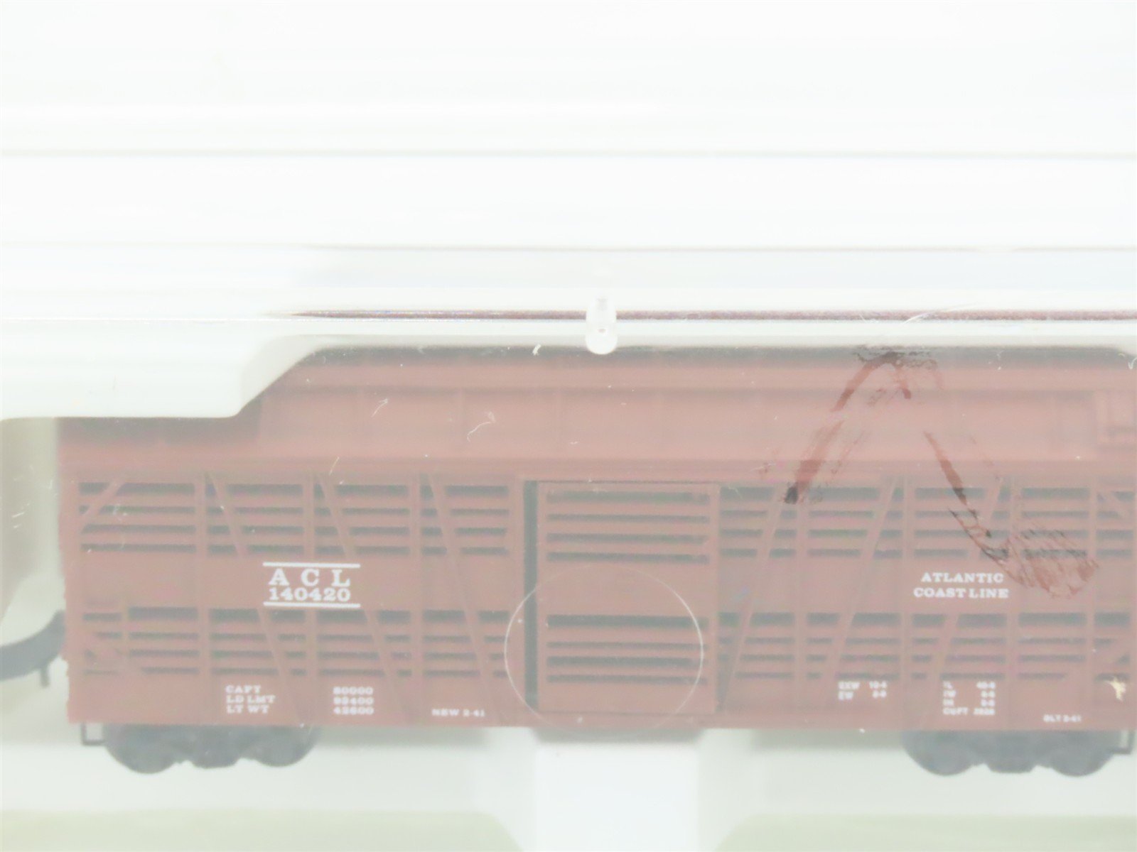 Z Kadee Micro-Trains MTL 13807 ACL Atlantic Coast Line 40' Stock Car #140420