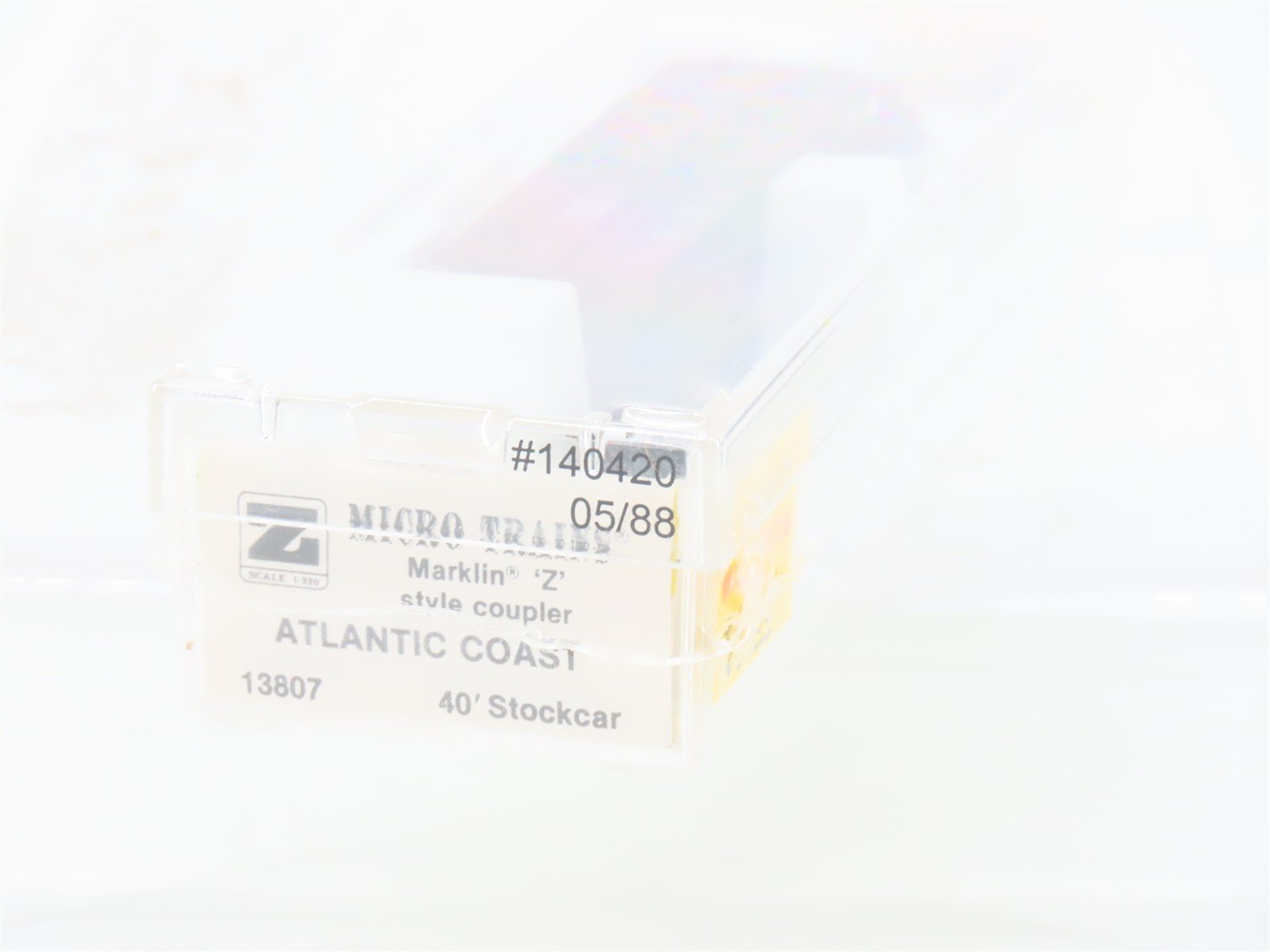 Z Kadee Micro-Trains MTL 13807 ACL Atlantic Coast Line 40' Stock Car #140420