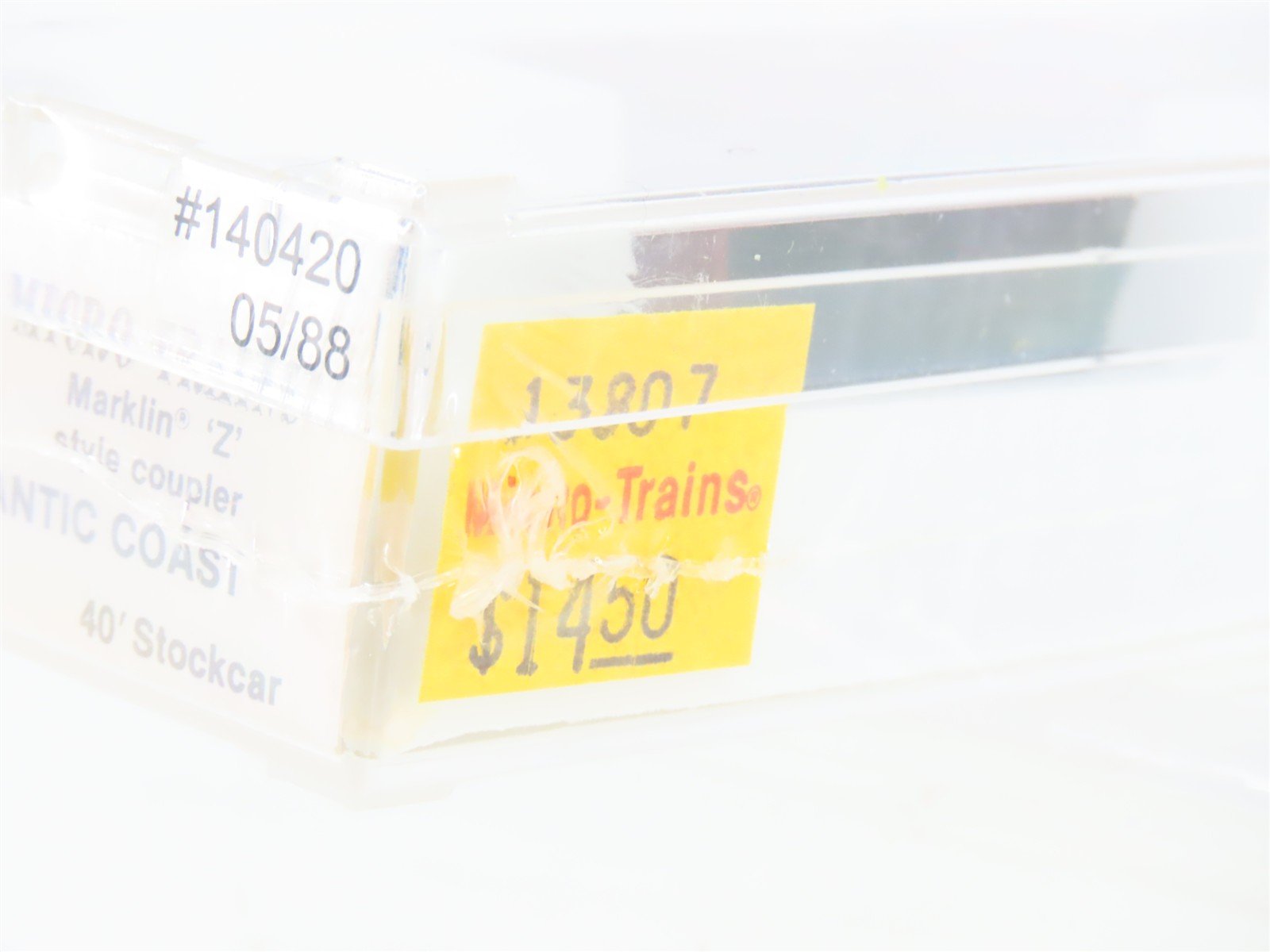 Z Kadee Micro-Trains MTL 13807 ACL Atlantic Coast Line 40' Stock Car #140420