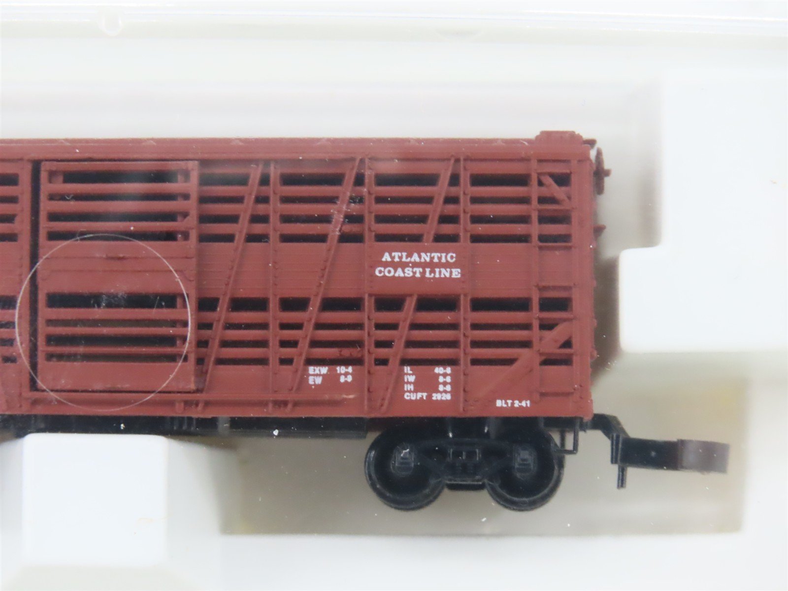 Z Kadee Micro-Trains MTL 13807 ACL Atlantic Coast Line 40' Stock Car #140420