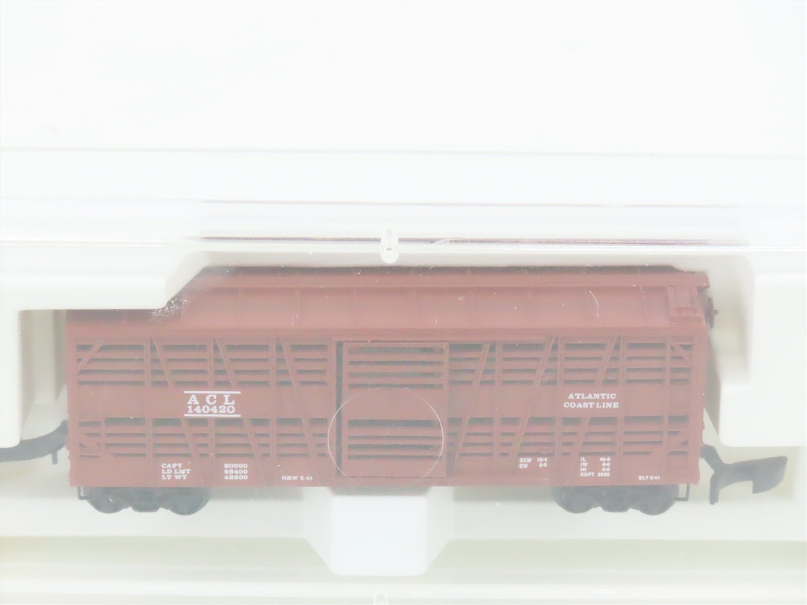 Z Kadee Micro-Trains MTL 13807 ACL Atlantic Coast Line 40' Stock Car #140420