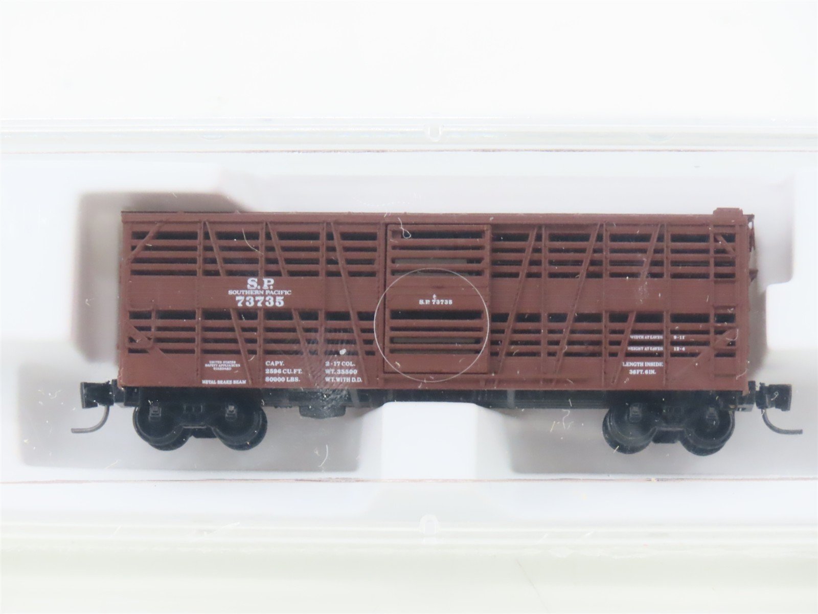 Z Scale Micro-Trains MTL 13810-2 SP Southern Pacific 40' Stock Car #73735 SEALED