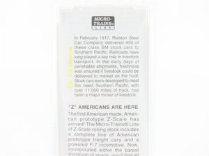 Z Scale Micro-Trains MTL 13810-2 SP Southern Pacific 40' Stock Car #73735 SEALED