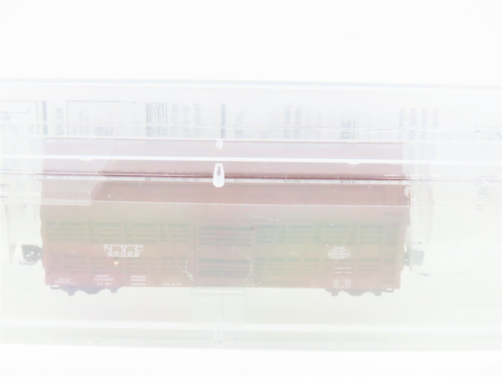 Z Scale Micro-Trains MTL 13806-2 NYC New York Central 40' Stock Car 28022 SEALED