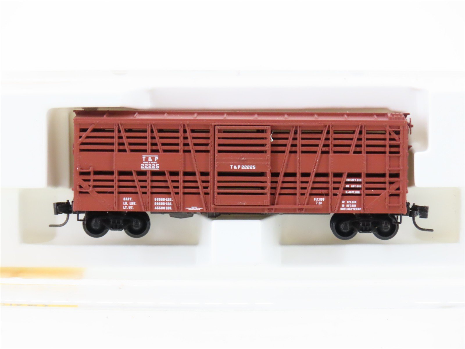 Z Scale Kadee Micro-Trains MTL 13808-2 T&P Texas & Pacific 40' Stock Car #22225