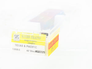 Z Scale Kadee Micro-Trains MTL 13808-2 T&P Texas & Pacific 40' Stock Car #22225