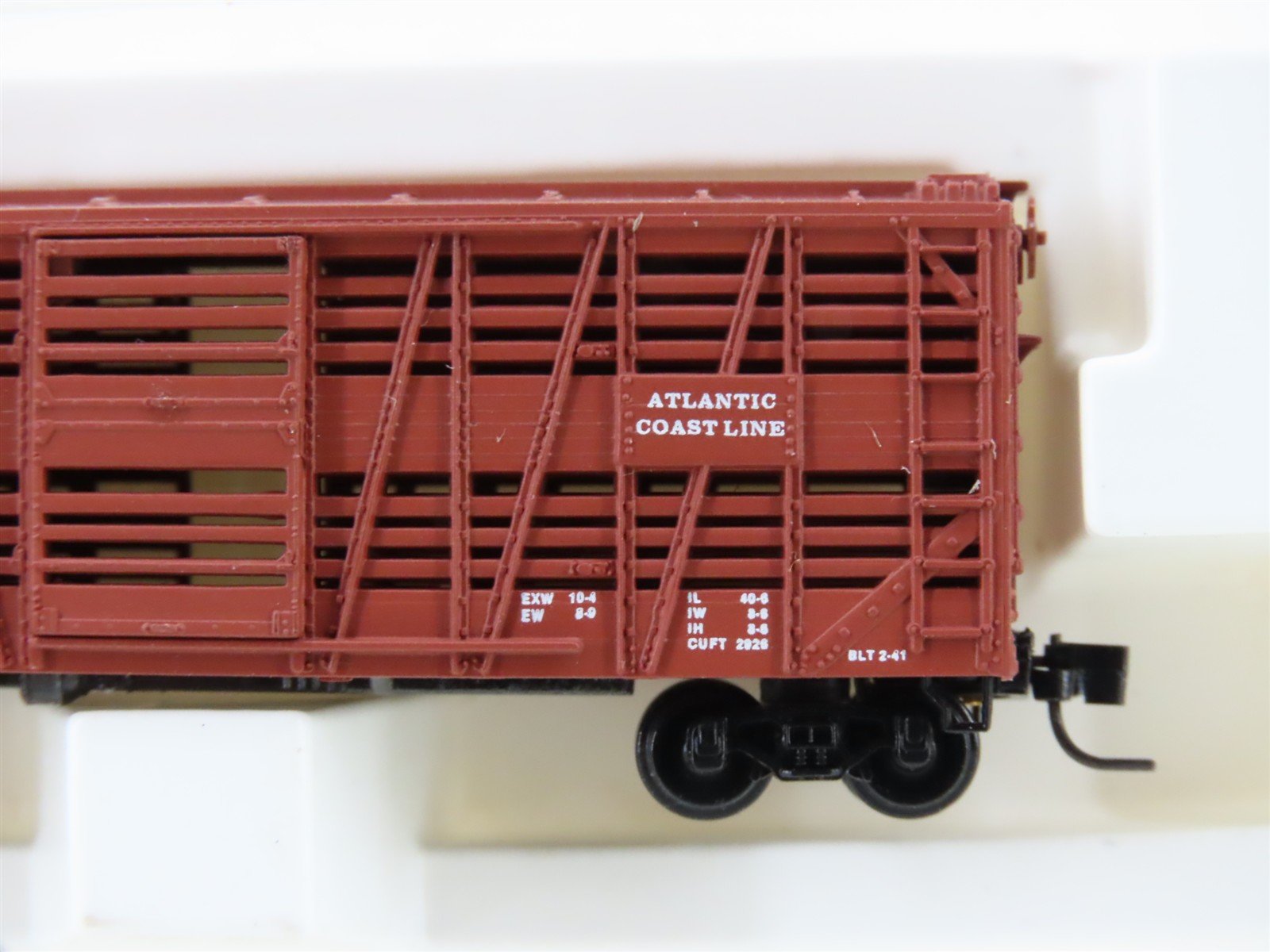 Z Kadee Micro-Trains MTL 13807-2 ACL Atlantic Coast Line 40' Stock Car #140420