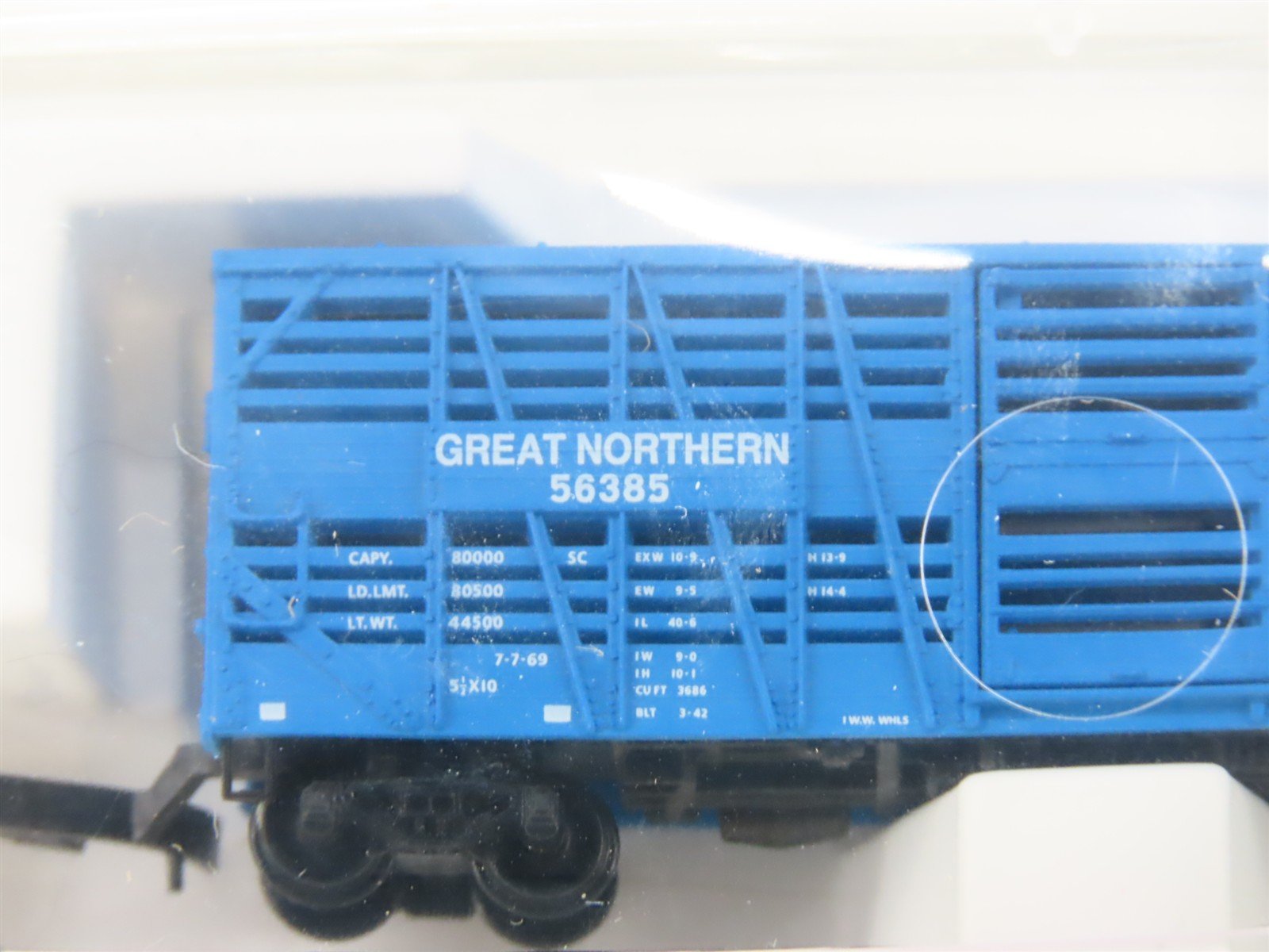 Z Scale Micro-Trains MTL 13812 GN Big Sky Blue 40' Stock Car #56385 - SEALED