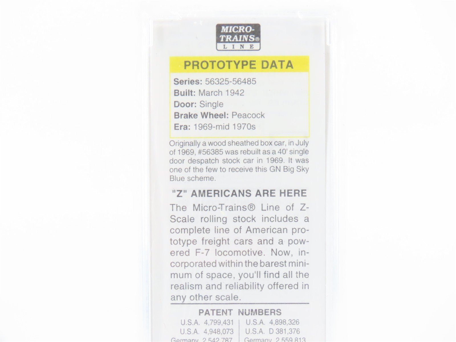 Z Scale Micro-Trains MTL 13812 GN Big Sky Blue 40' Stock Car #56385 - SEALED