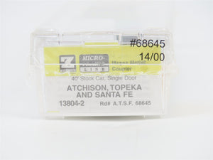 Z Scale Micro-Trains MTL 13804-2 ATSF Santa Fe 40' Single Door Stock Car #68645