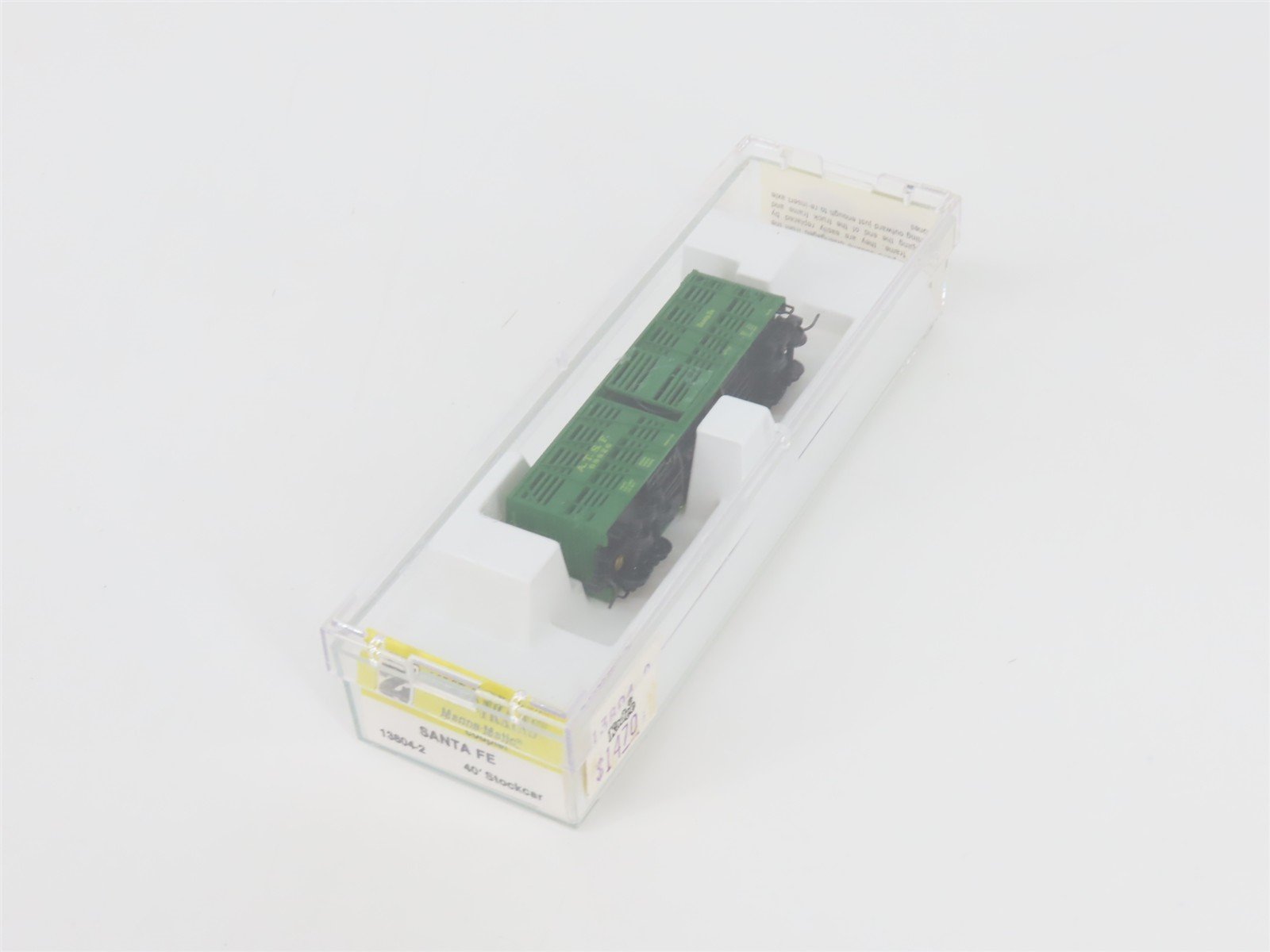 Z Scale Kadee Micro-Trains MTL 13804-2 ATSF Santa Fe 40' Stock Car #68826