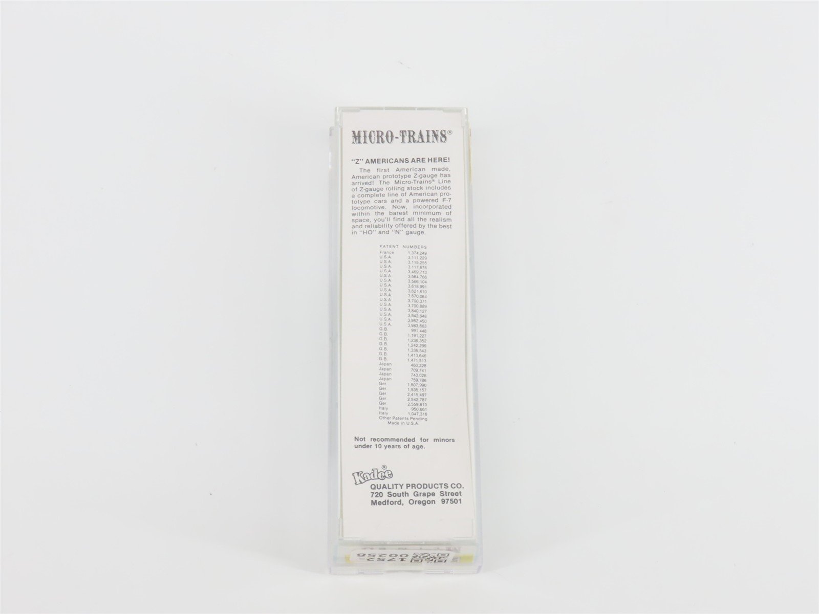 Z Scale Kadee Micro-Trains MTL 13804-2 ATSF Santa Fe 40' Stock Car #68826