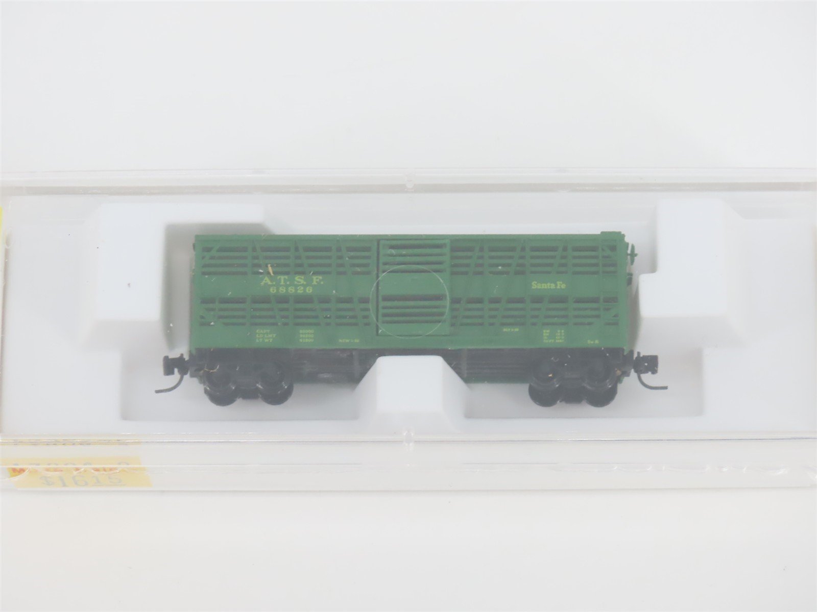 Z Scale Kadee Micro-Trains MTL 13804-2 ATSF Santa Fe 40' Stock Car #68826
