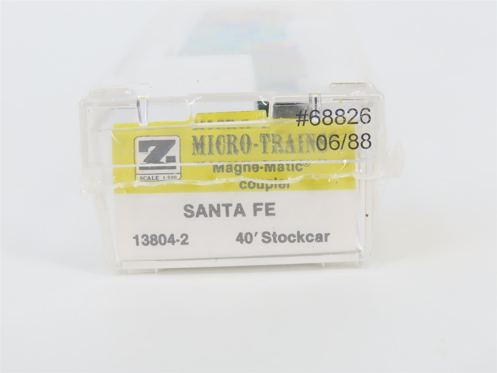 Z Scale Kadee Micro-Trains MTL 13804-2 ATSF Santa Fe 40' Stock Car #68826