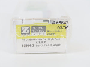 Z Scale Micro-Trains MTL 13804-2 ATSF Santa Fe 40' Single Door Stock Car #68642