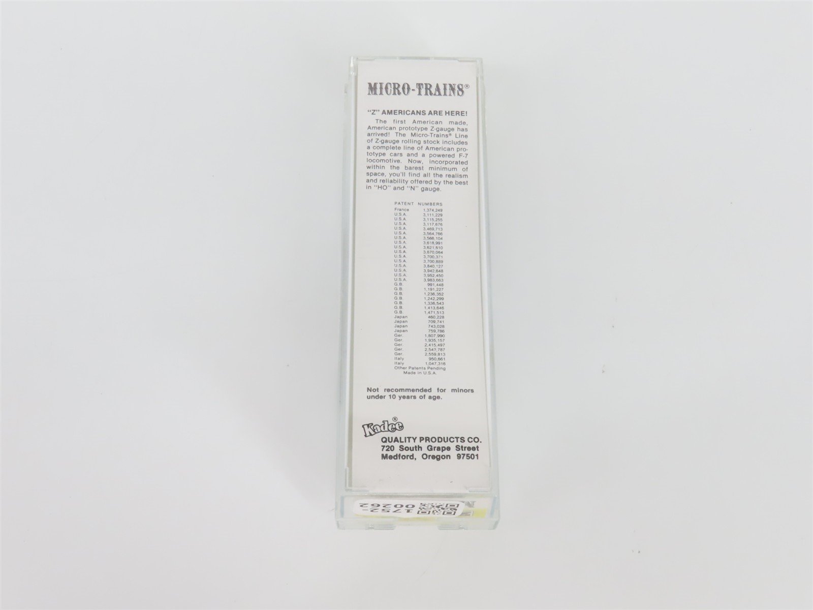 Z Scale Kadee Micro-Trains MTL 13803-2 Southern Railway 40' Stock Car #45782