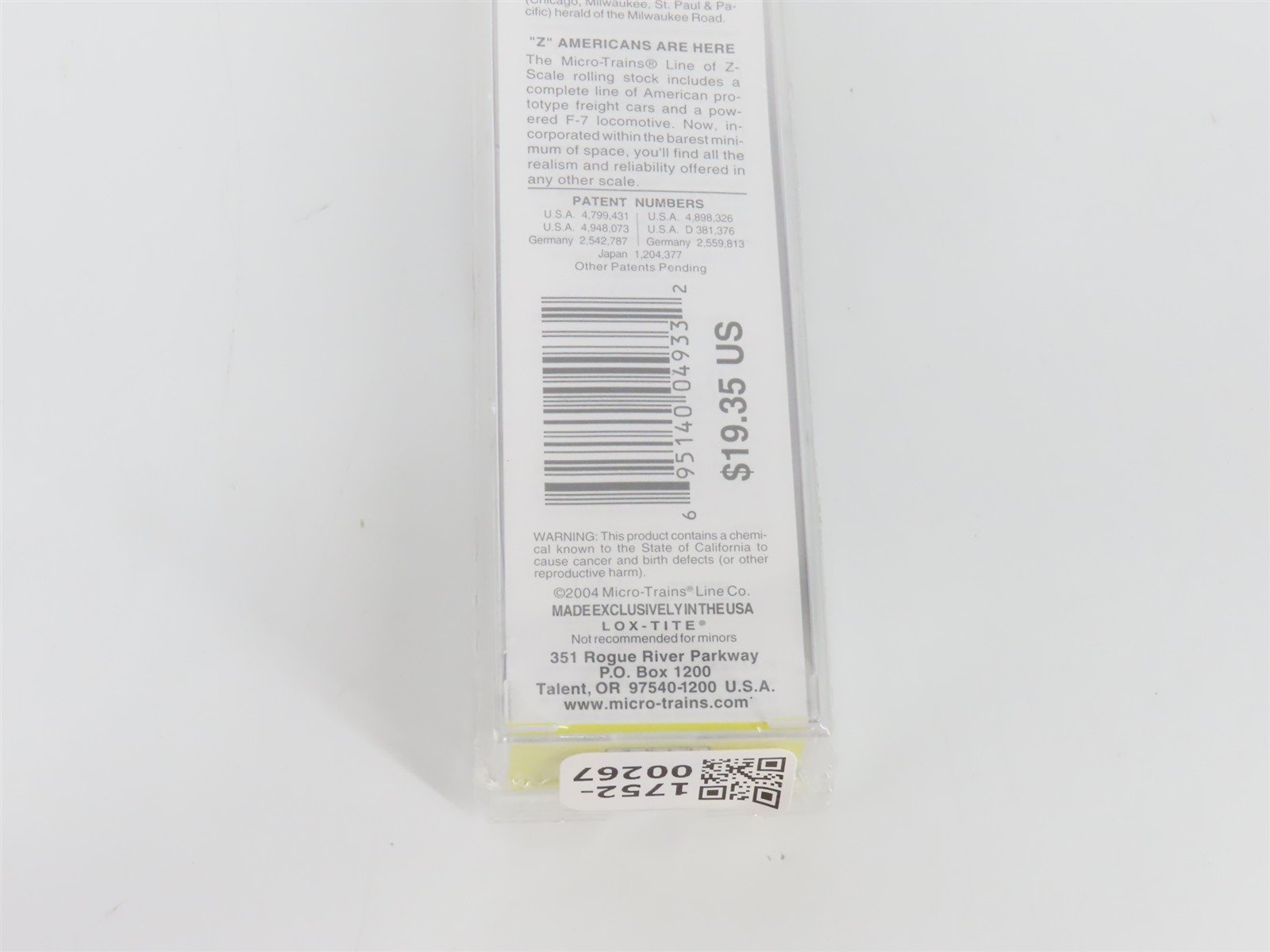 Z Scale Micro-Trains MTL 13721 MILW Milwaukee Road 50' Box Car #13252