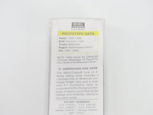 Z Scale Micro-Trains MTL 13721-2 MILW Milwaukee Road 50' Box Car #13252