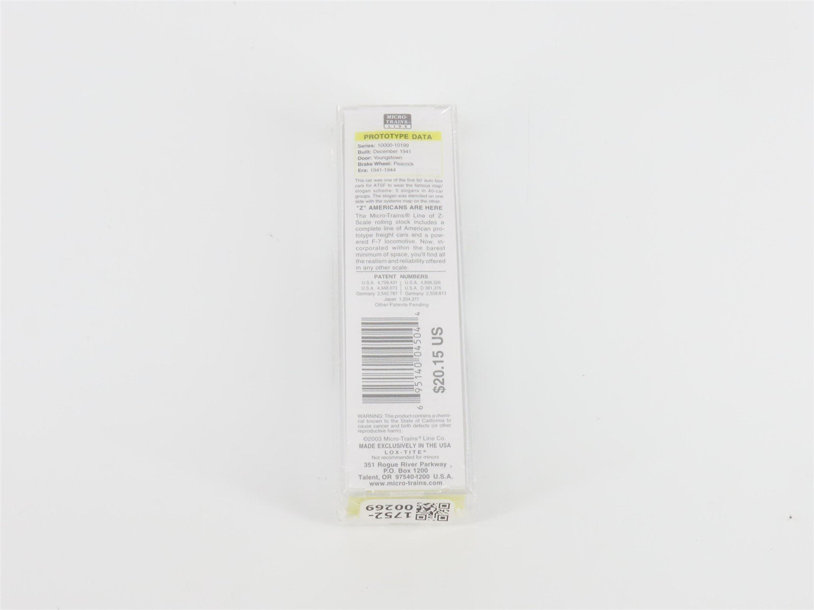 Z Scale Micro-Trains MTL 13730 ATSF Santa Fe 