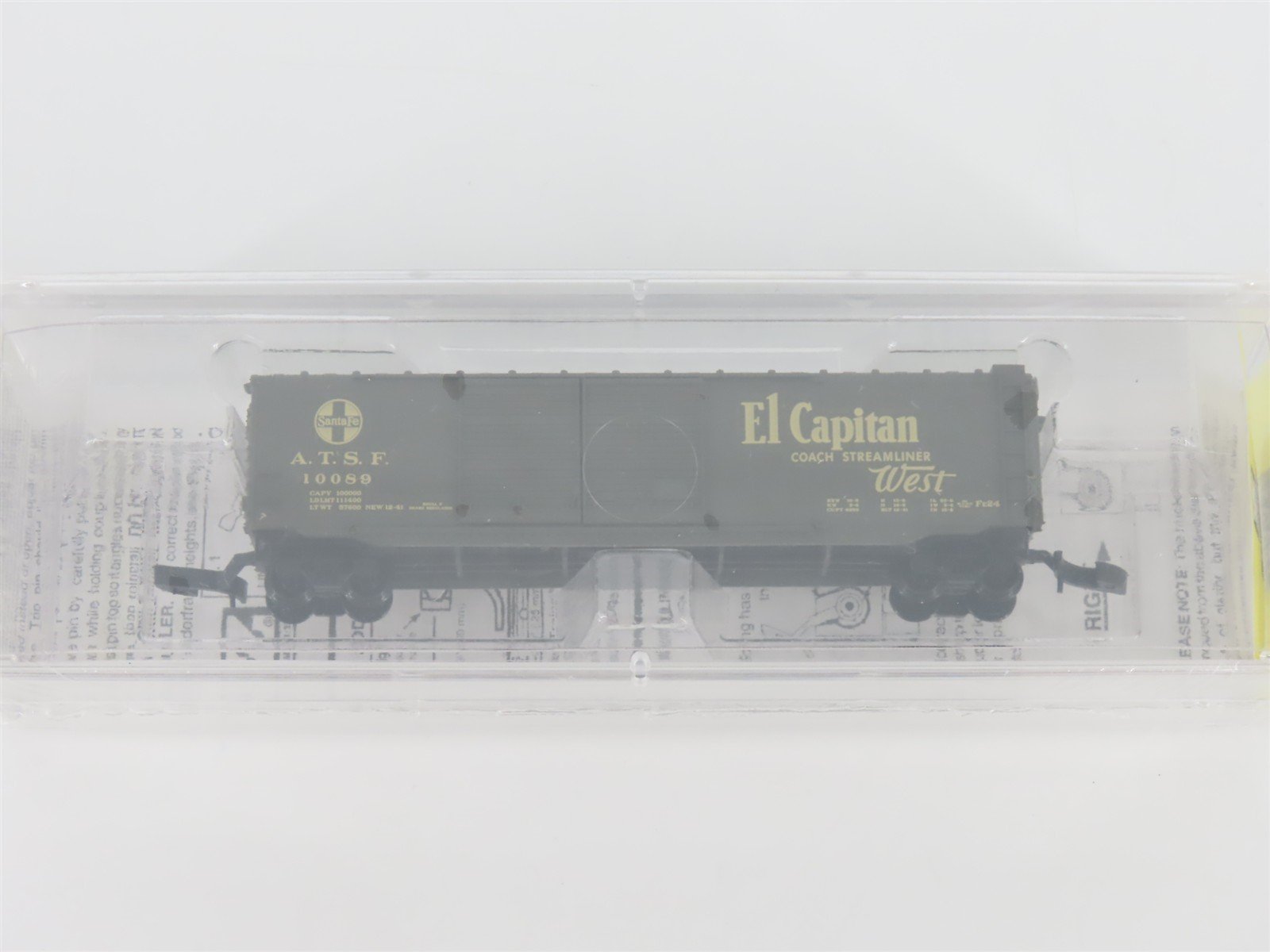 Z Scale Micro-Trains MTL 13740 ATSF Santa Fe "El Capitan" 50' Box Car #10089