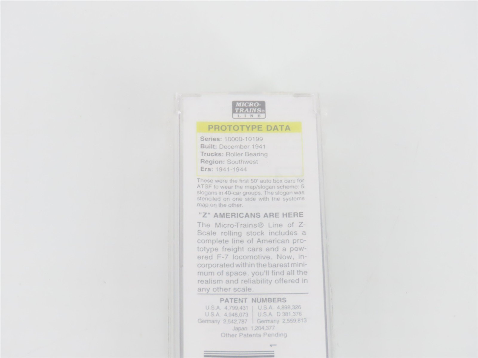 Z Scale Micro-Trains MTL 13740 ATSF Santa Fe 