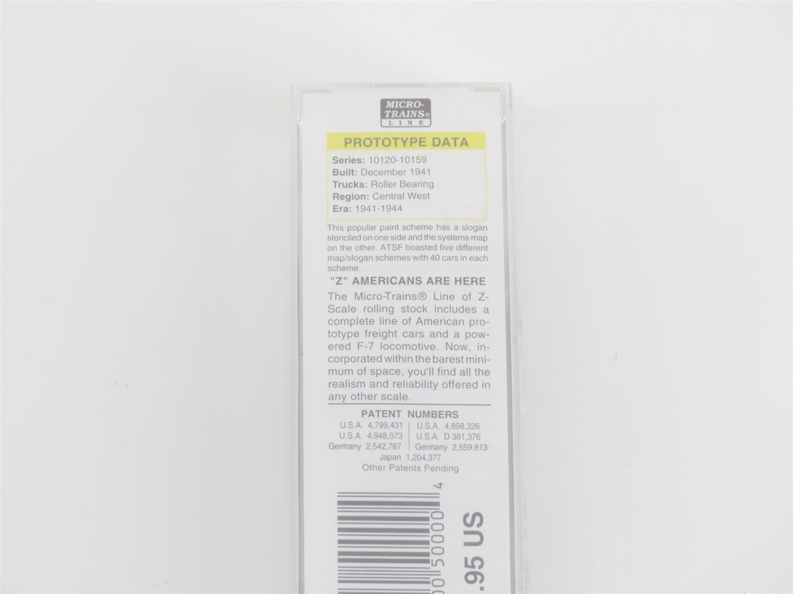 Z Scale Micro-Trains MTL 50600500 ATSF Super Chief California 50' Box Car #10135