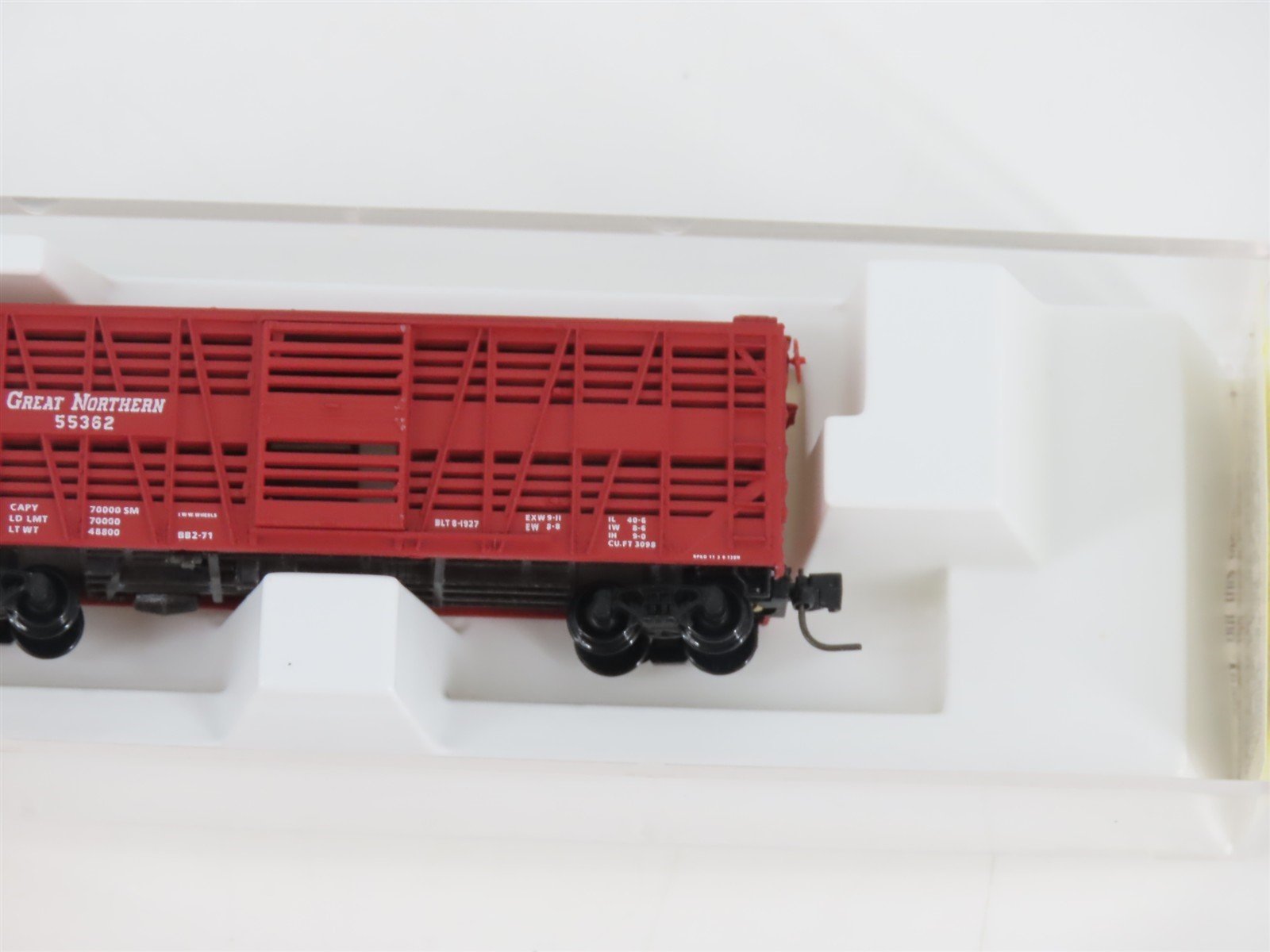 Z Scale Kadee Micro-Trains MTL 13801-2 GN Great Northern 40' Stock Car #55362