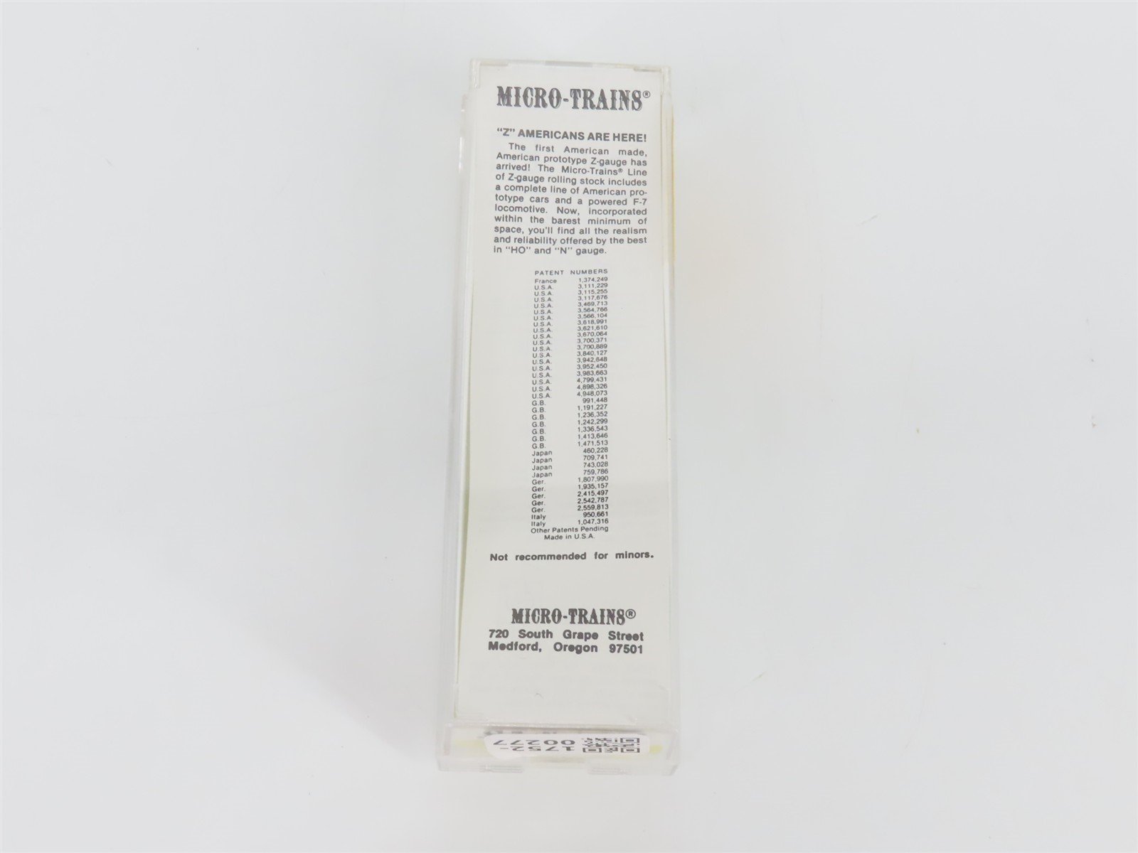 Z Scale Micro-Trains MTL 14305-2 MP Route of The Eagles Gondola #7127