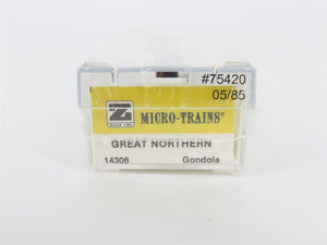 Z Scale Kadee Micro-Trains MTL 14306 GN Great Northern Gondola #75420