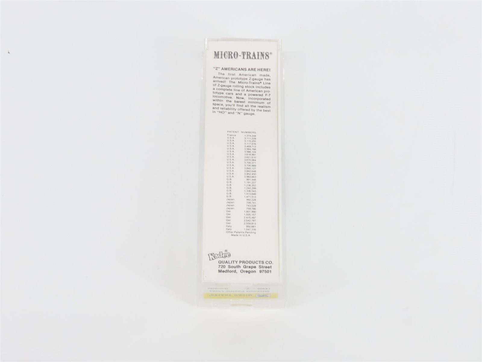 Z Scale Kadee Micro-Trains MTL 14305-2 MP 