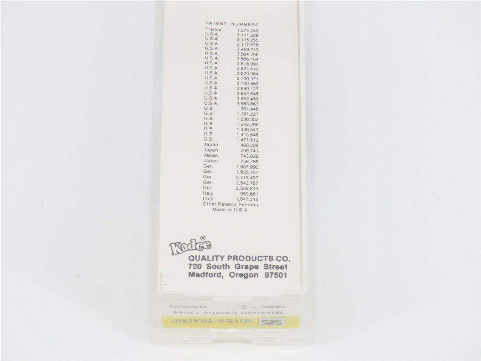 Z Scale Kadee Micro-Trains MTL 14305-2 MP 