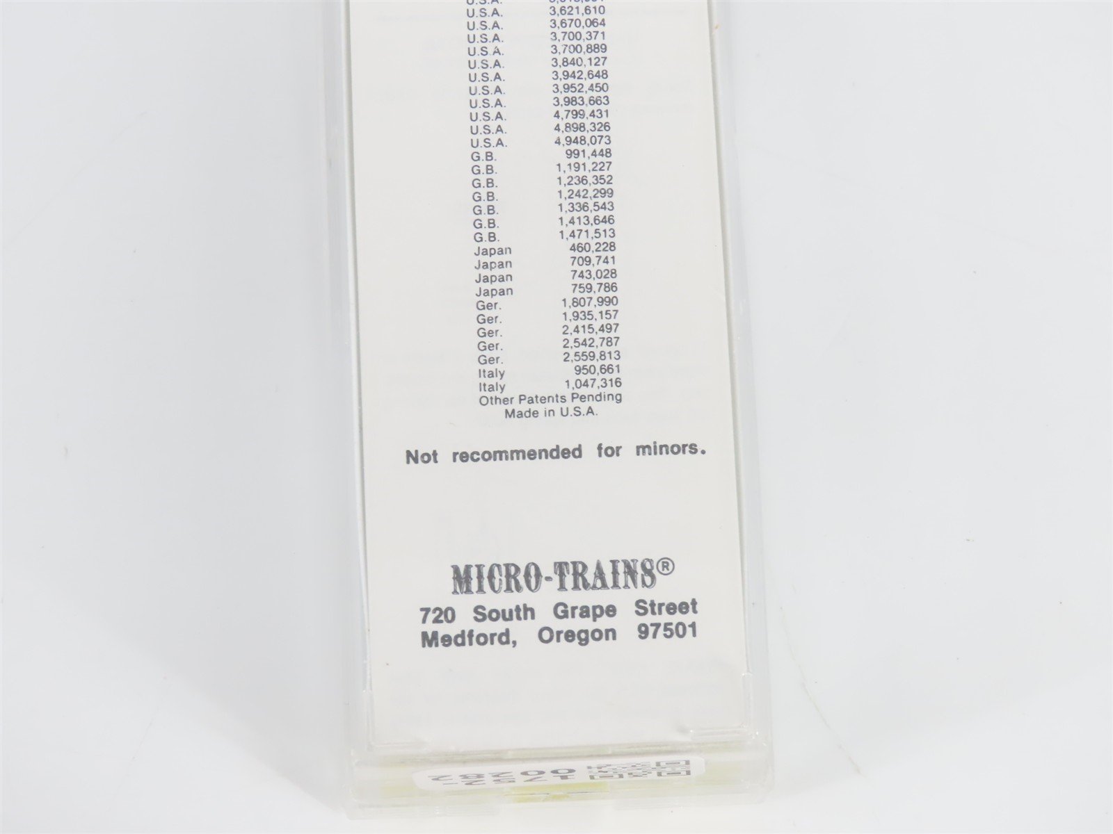 Z Scale Micro-Trains MTL 14304-2 CB&Q Burlington Route Gondola #77039