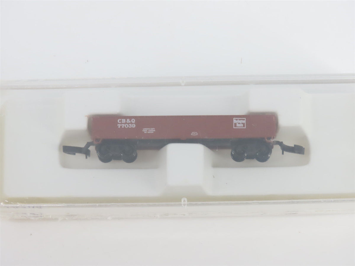 Z Scale Kadee Micro-Trains MTL 14304 CB&amp;Q Burlington Route Gondola #77039