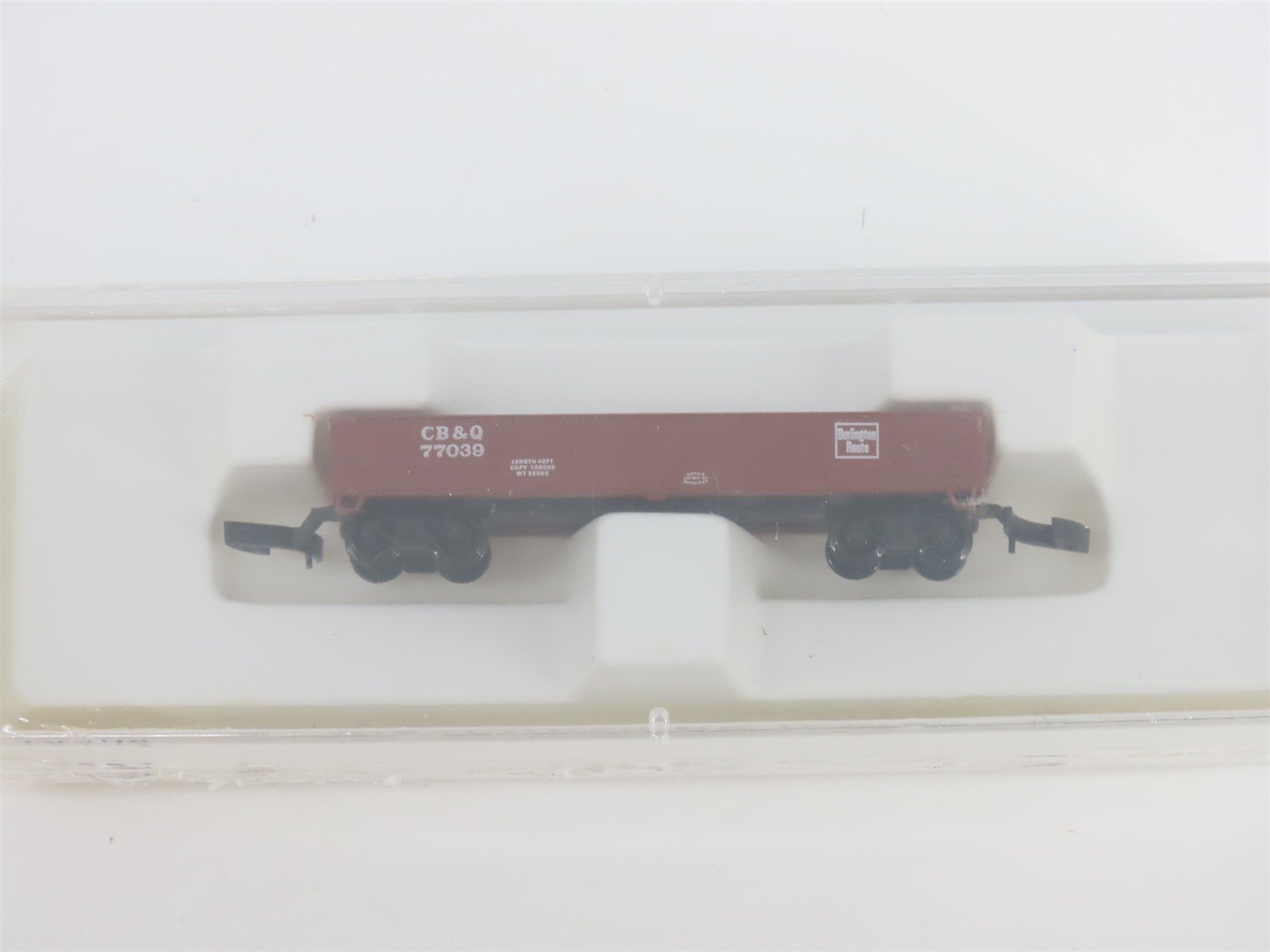 Z Scale Kadee Micro-Trains MTL 14304 CB&Q Burlington Route Gondola #77039