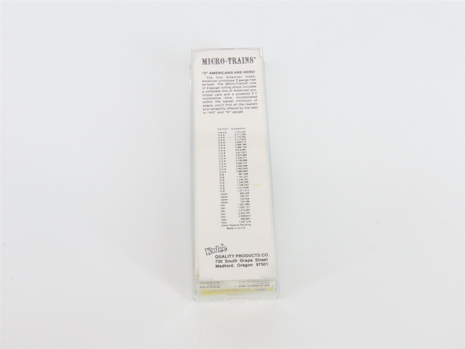 Z Scale Kadee Micro-Trains MTL 14303 UP Union Pacific Gondola #65230