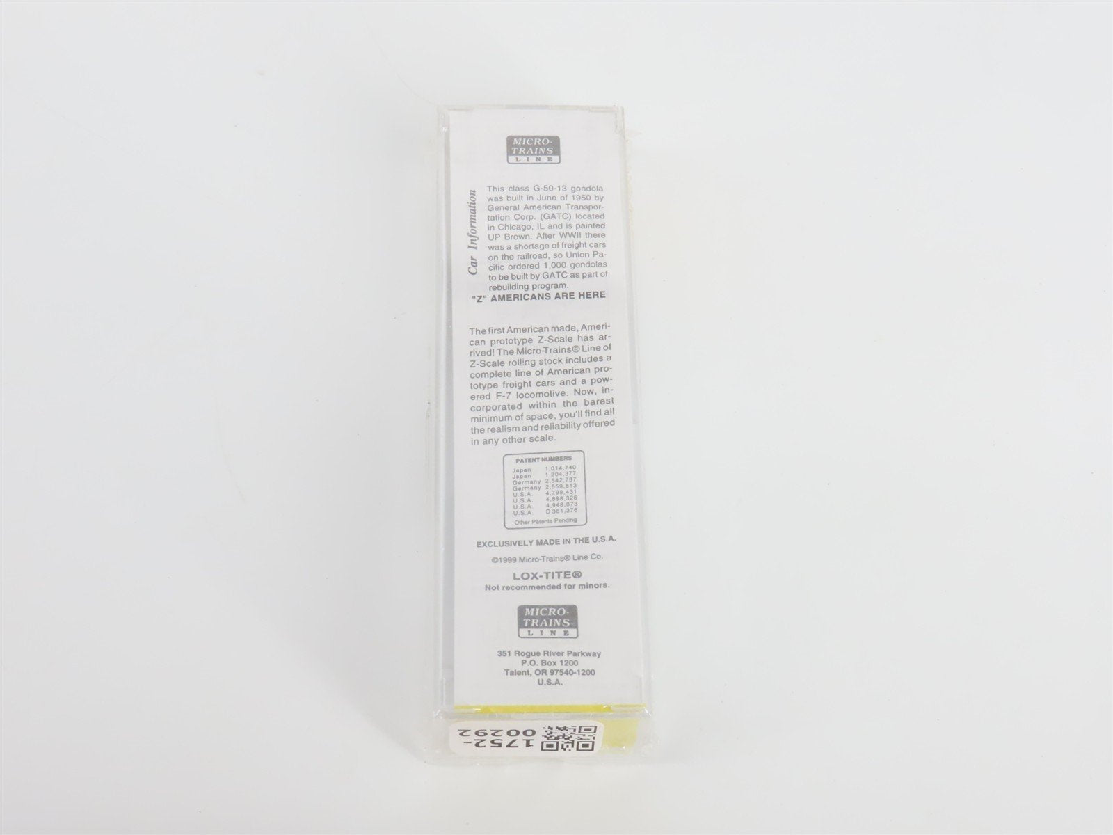 Z Scale Micro-Trains MTL 14303-2 UP Union Pacific Gondola #65239