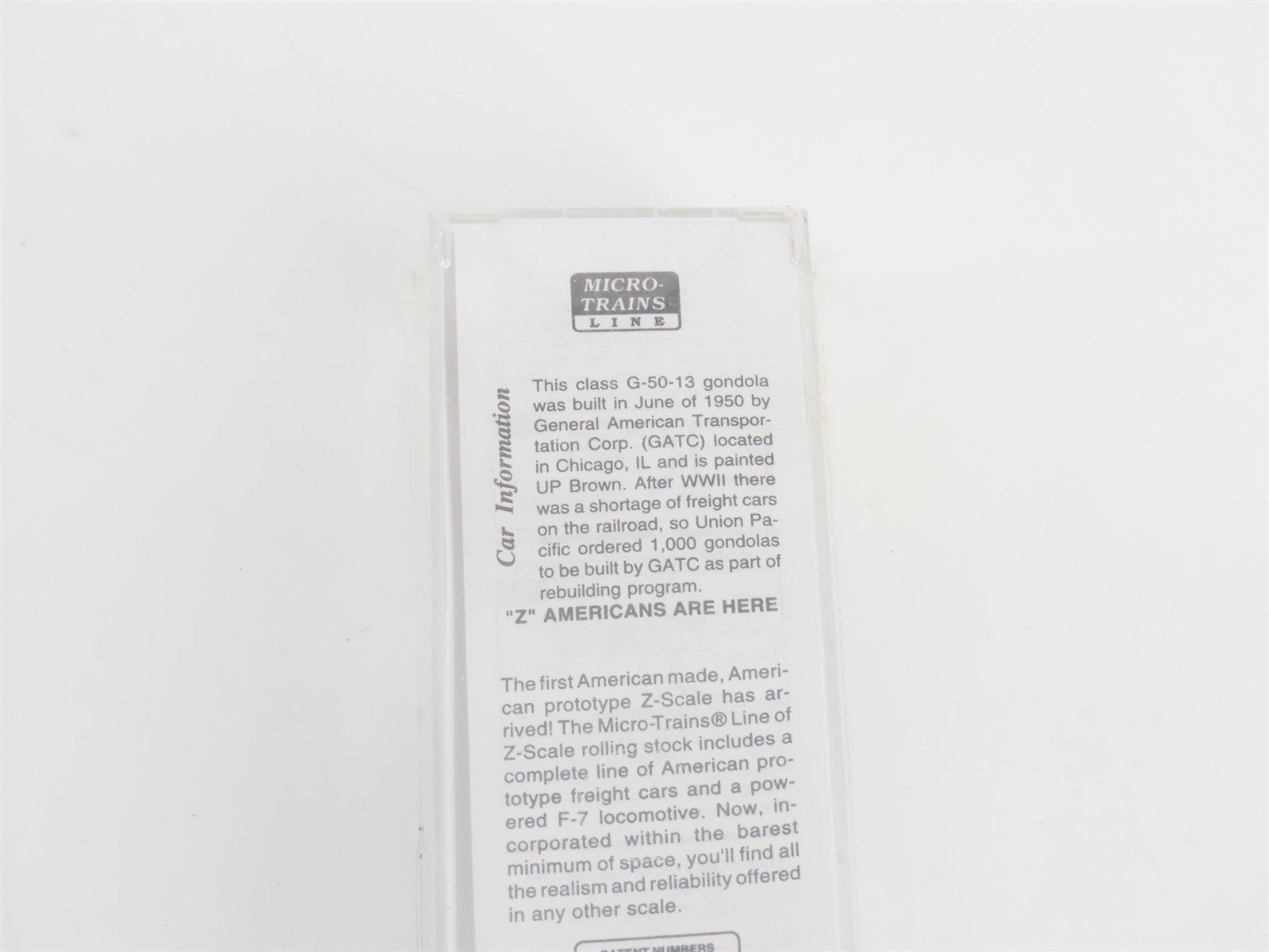Z Scale Micro-Trains MTL 14303-2 UP Union Pacific Gondola #65239