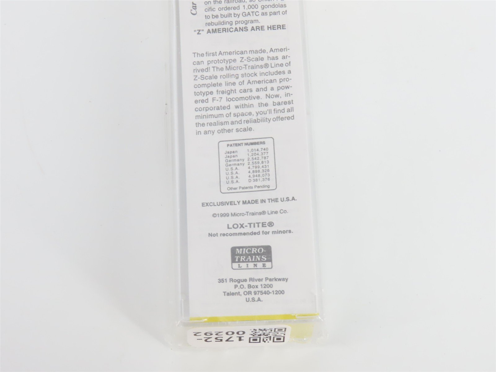 Z Scale Micro-Trains MTL 14303-2 UP Union Pacific Gondola #65239