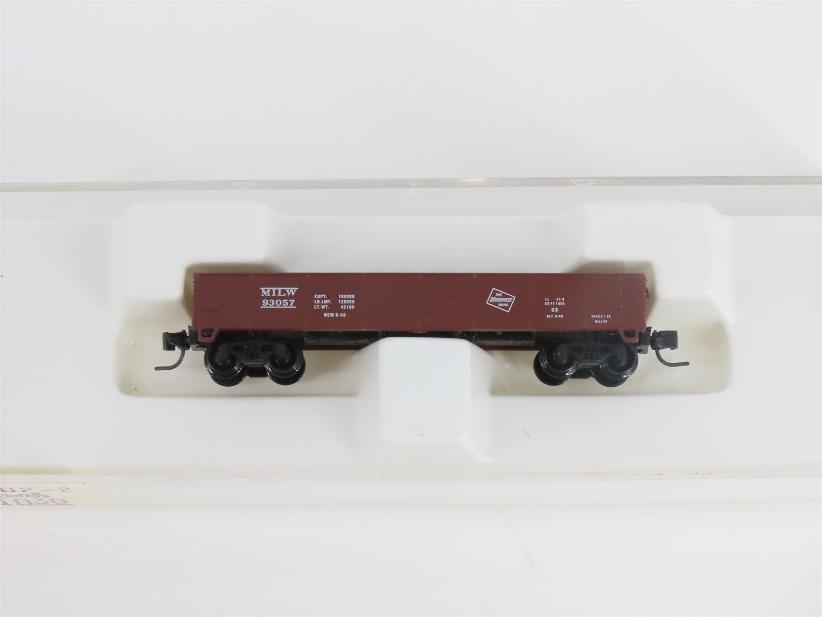 Z Scale Kadee Micro-Trains MTL 14302-2 MILW Milwaukee Road Gondola #93057