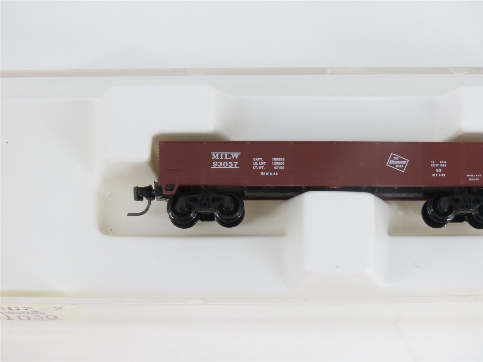 Z Scale Kadee Micro-Trains MTL 14302-2 MILW Milwaukee Road Gondola #93057