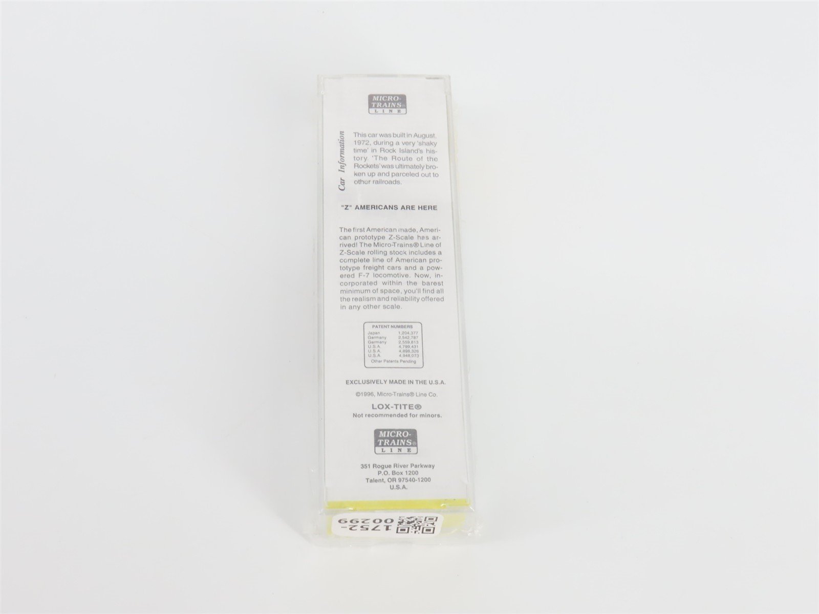 Z Scale Micro-Trains MTL 14210-2 RI Rock Island 50' Box Car #36187