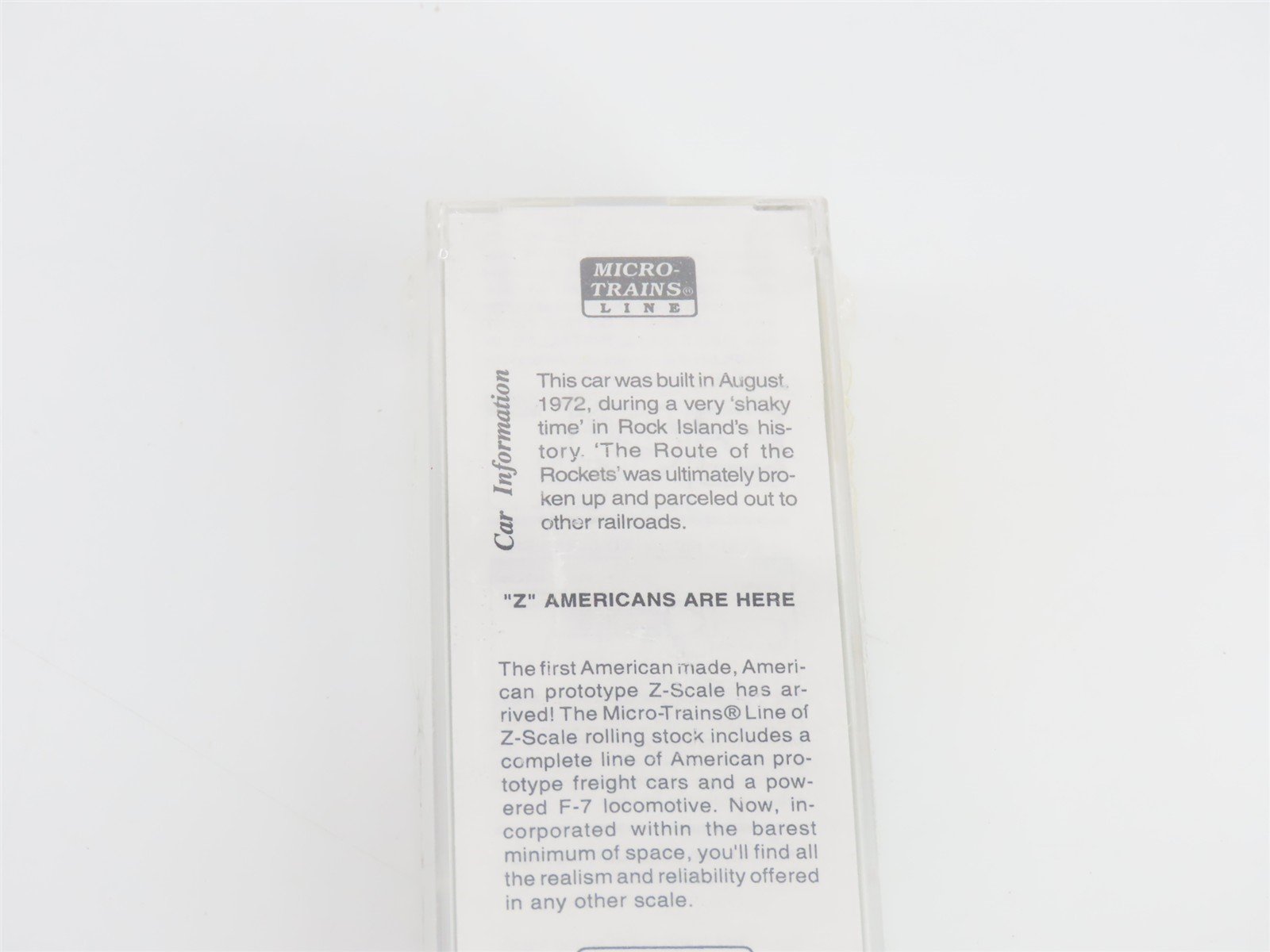 Z Scale Micro-Trains MTL 14210-2 RI Rock Island 50' Box Car #36187